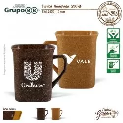 Caneca Ecológica Quadrada Personalizada MG Minas Gerais - ALLMGZ215G